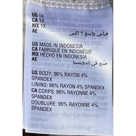 Bar III Plus Size 1X Cheetah Print Sleeveless Top self lined front body only - Picture 8 of 8